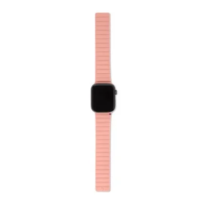 Decoded Apple Watch 49/45/44/42 mm  Series 1-8/SE/Ultra Silicone Magnet Traction Strap Lite _ Pink